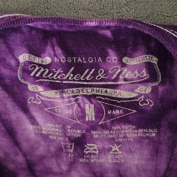 Mitchell & Ness Men's Tie Dye Toronto Raptors T-Shirt Size Medium - Picture 4 of 8